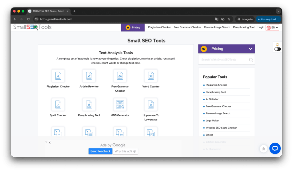Small SEO Tools