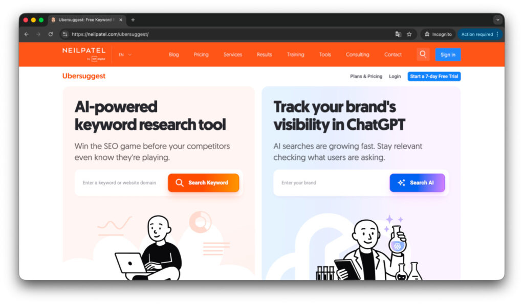 Ubersuggest