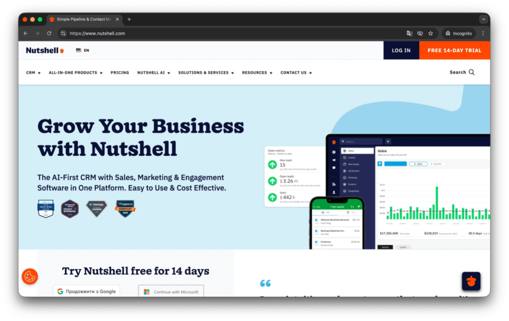 nutshell crm