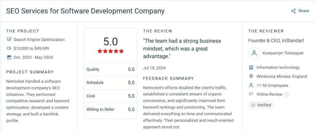 Clutch Netrocket review