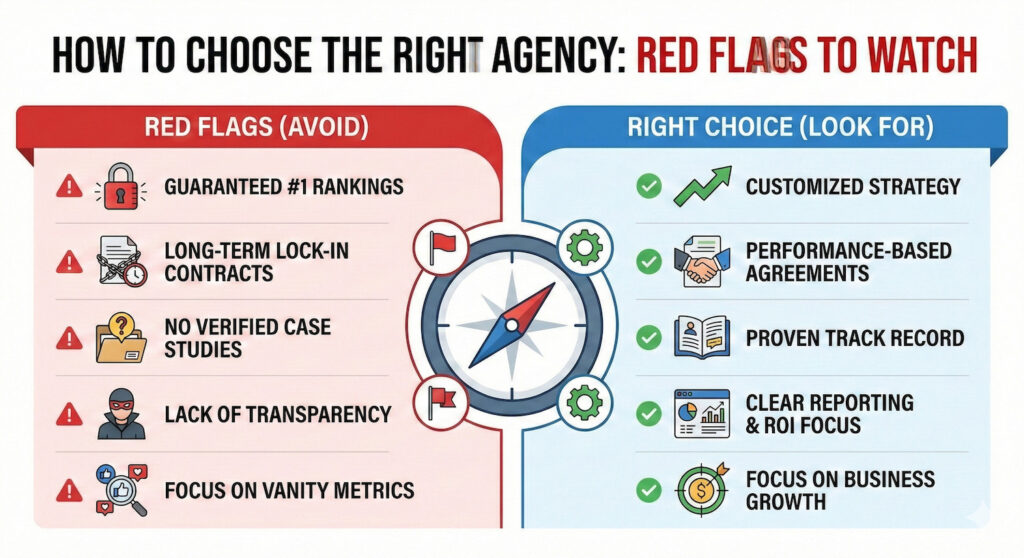 How to Choose the Right Agency (Red Flags to Watch) 