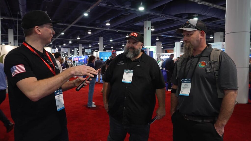 Daniel Dramshev with Nick Baucum and Brent Bonifay of Gulf Stream Heating and Cooling