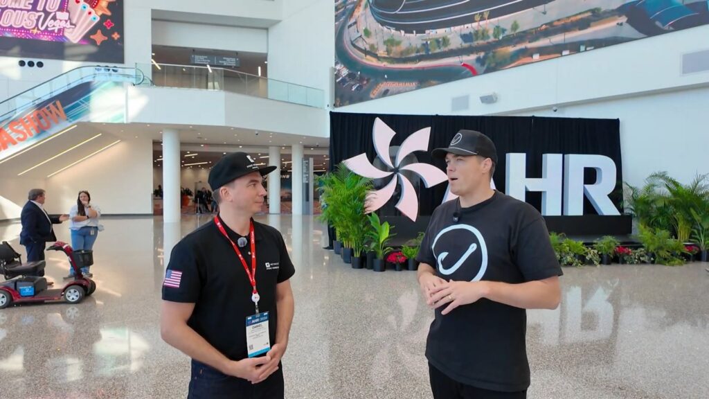 Tim Hook and Daniel Dramshev talk about HVAC marketing at AHR Expo