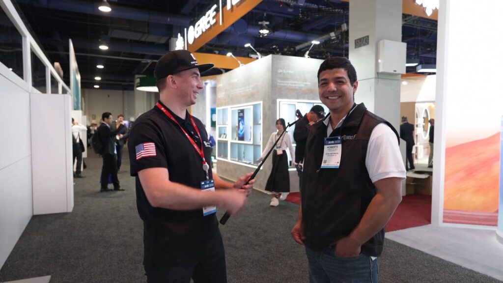 Roberto Flores, owner of Bionic Mechanical, on the 8-Figure HVAC Brands Podcast at AHR Expo