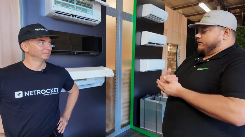 Daniel Dramshev and Alex talk about Cooper & Hunter equipment in the showroom