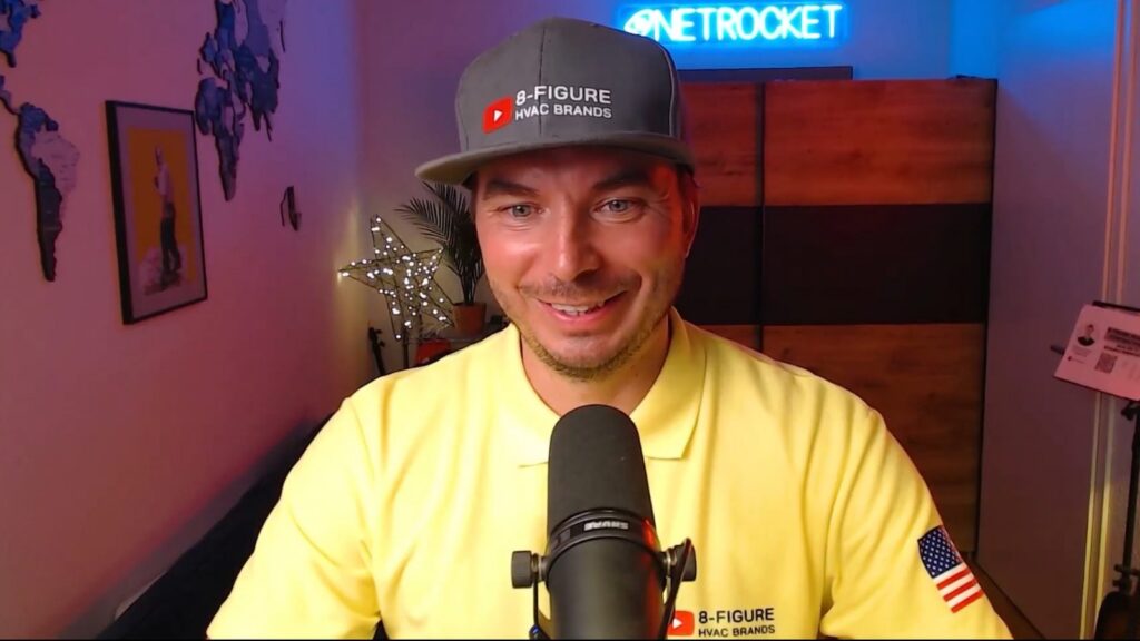 Daniel Dramshev, Netrocket founder and host of the 8-Figure HVAC Brands Podcast