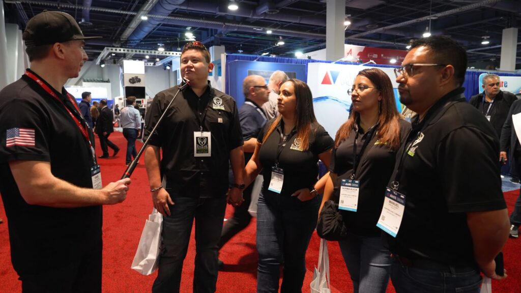 Daniel Dramshev interviews the Hunters HVAC team at AHR Expo