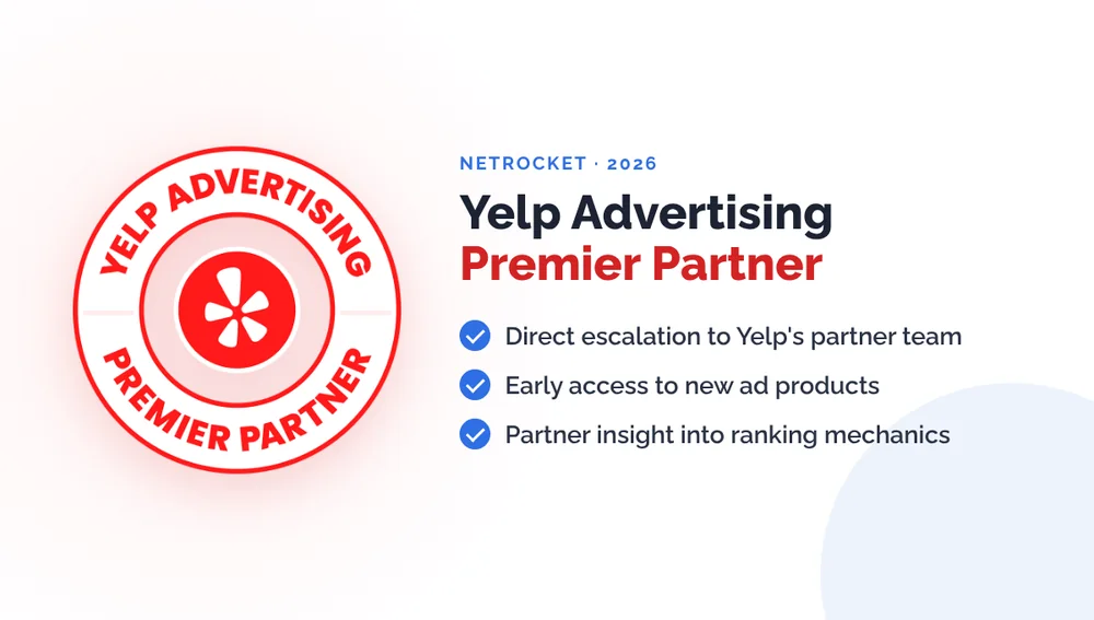 Netrocket is a Yelp Advertising Premier Partner
