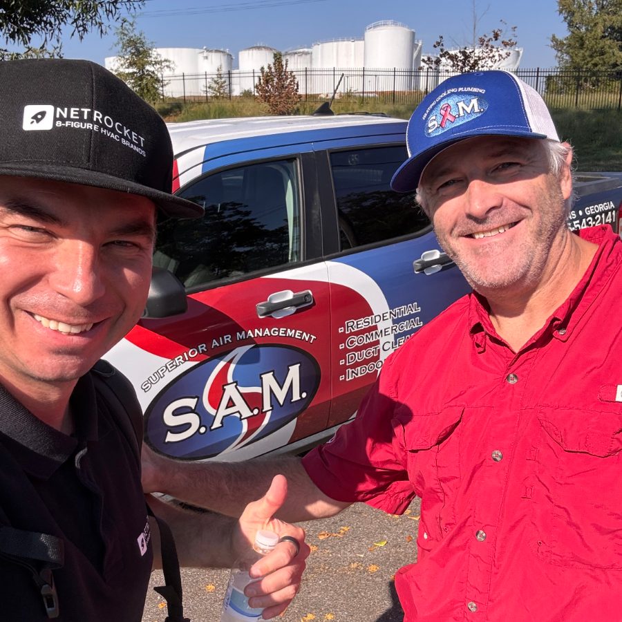 SAM HVAC owner in Athens, Georgia with the Netrocket team